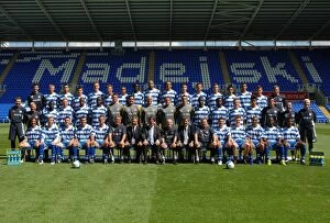 Peter Brown Fine Art Print Collection: Reading FC official team photo 2007-8