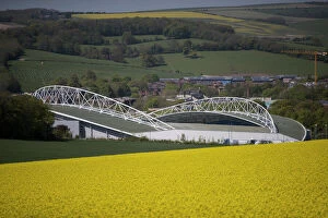 Manchester Collection: Rapeseed Field American Express Community Stadium 04MAY18