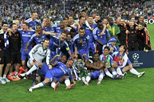 Munich (Munchen) Framed Print Collection: Chelsea Celebrates UEFA Champions League Victory over FC Bayern Munich, 2012