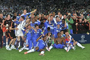 Related Images Fine Art Print Collection: Chelsea's Triumph: Champions League Victory over Bayern Munich (2012)