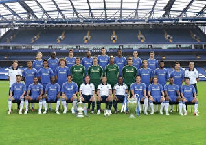 Grouper Canvas Print Collection: Soccer - Barclays Premier League - Chelsea Team Group - Stamford Bridge